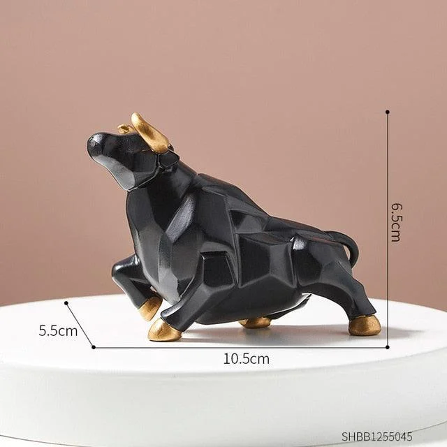 GeometricBullFigurines-Homeko10 Geometric Bull Figurines - Homeko
