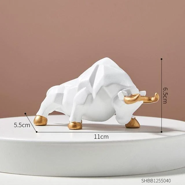 GeometricBullFigurines-Homeko11 Geometric Bull Figurines - Homeko