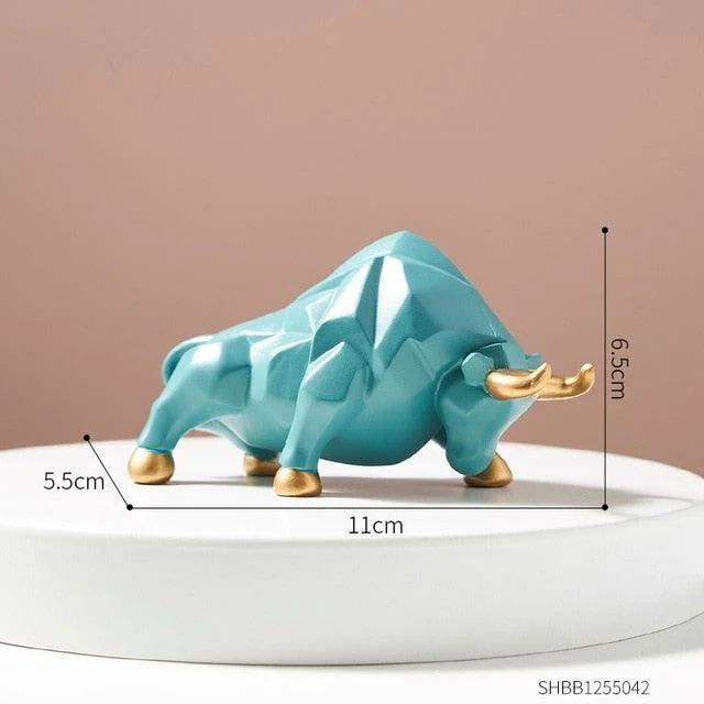 GeometricBullFigurines-Homeko13 Geometric Bull Figurines - Homeko