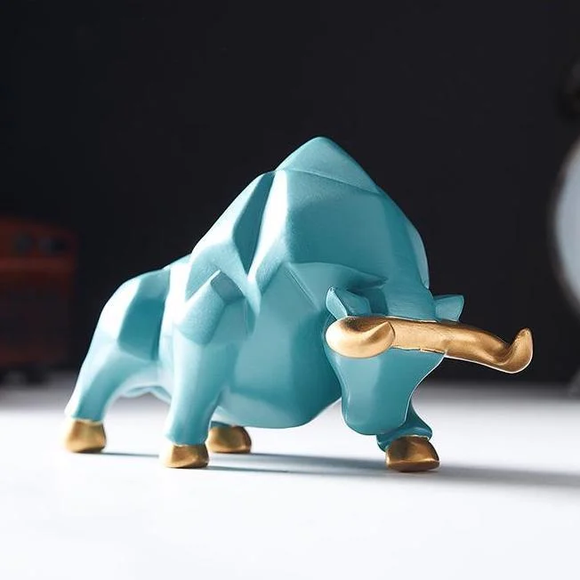 GeometricBullFigurines-Homeko9 Geometric Bull Figurines - Homeko