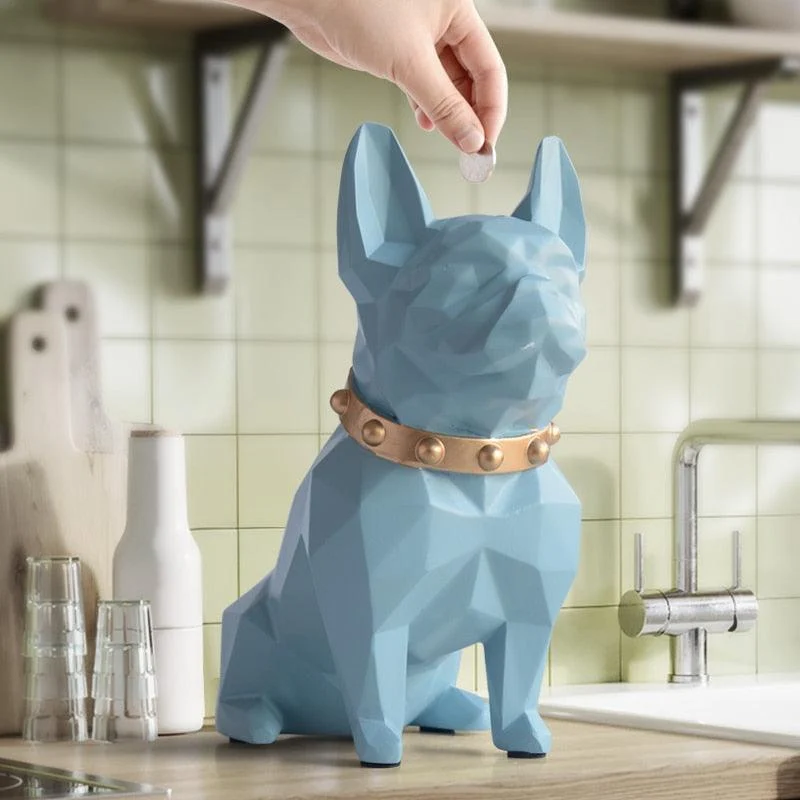 GeometricBulldogCoinBox-Homeko3 Geometric Bulldog Coin Box - Homeko