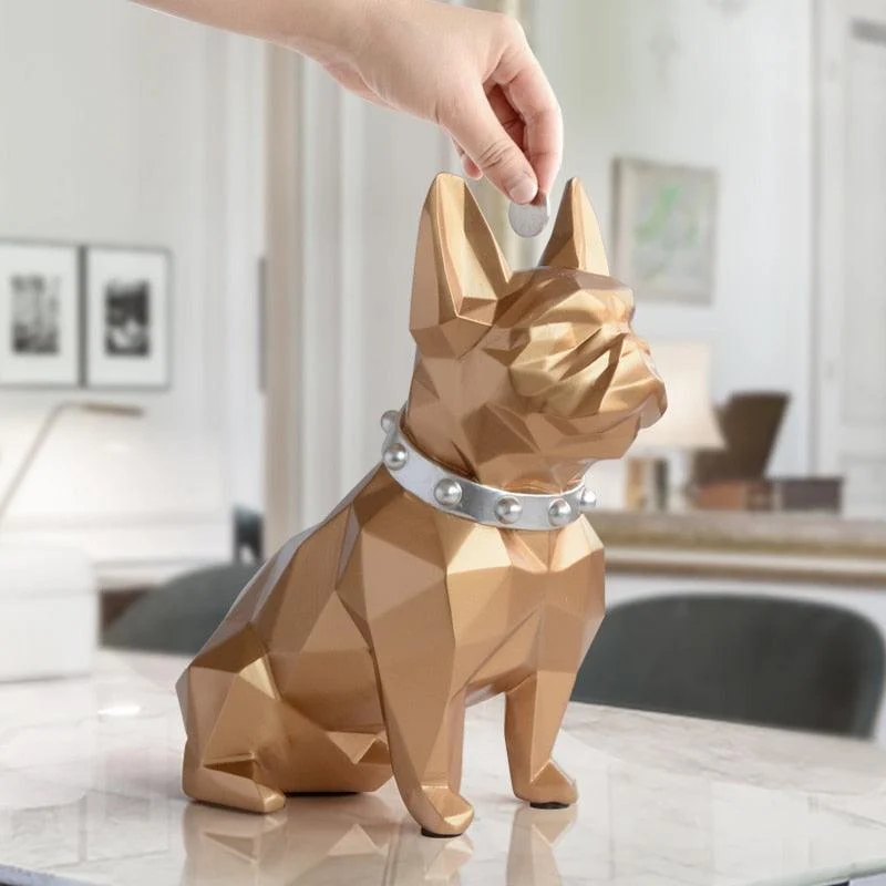 GeometricBulldogCoinBox-Homeko6 Geometric Bulldog Coin Box - Homeko