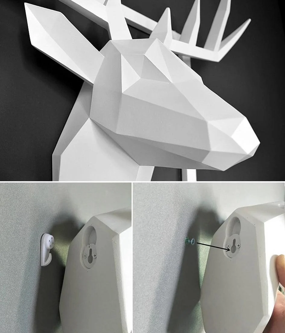 GeometricDeerMount-Homeko4 Geometric Deer Mount - Homeko