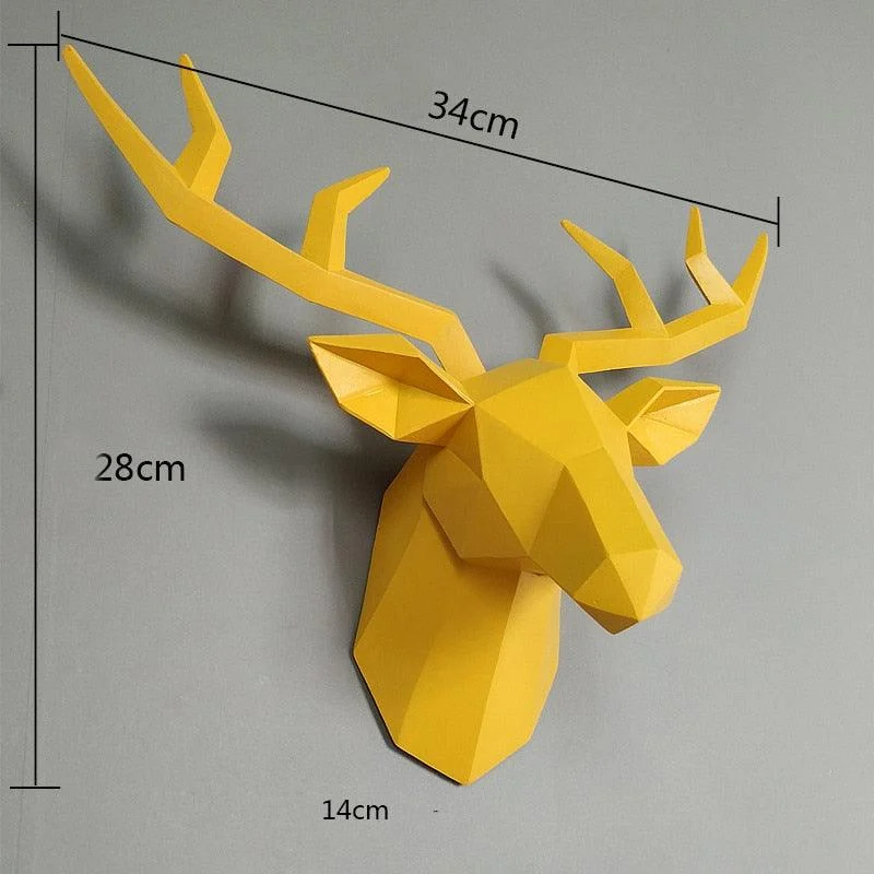GeometricDeerMount-Homeko6 Geometric Deer Mount - Homeko