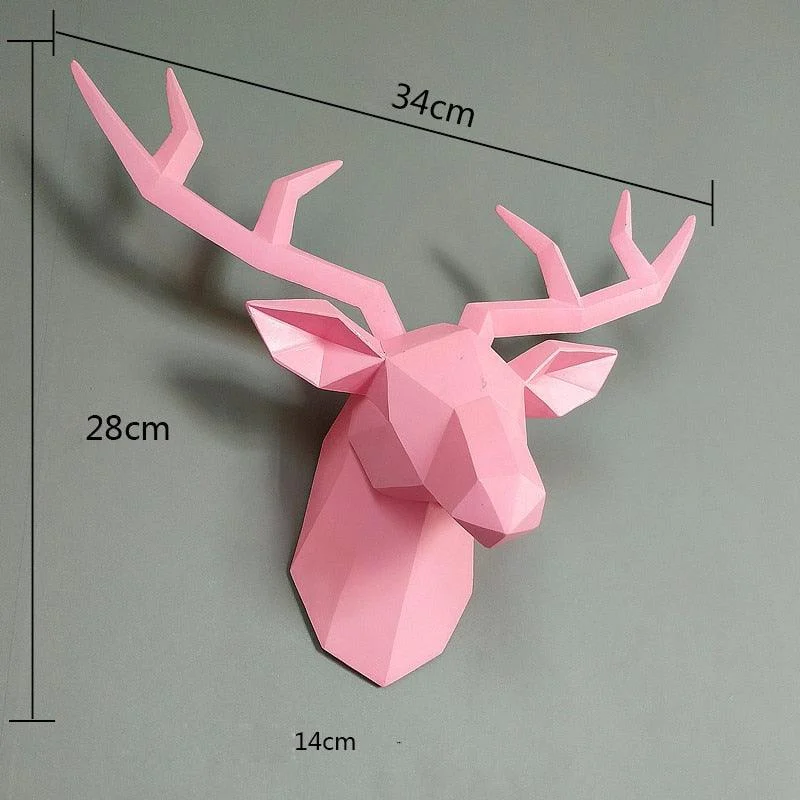 GeometricDeerMount-Homeko7 Geometric Deer Mount - Homeko