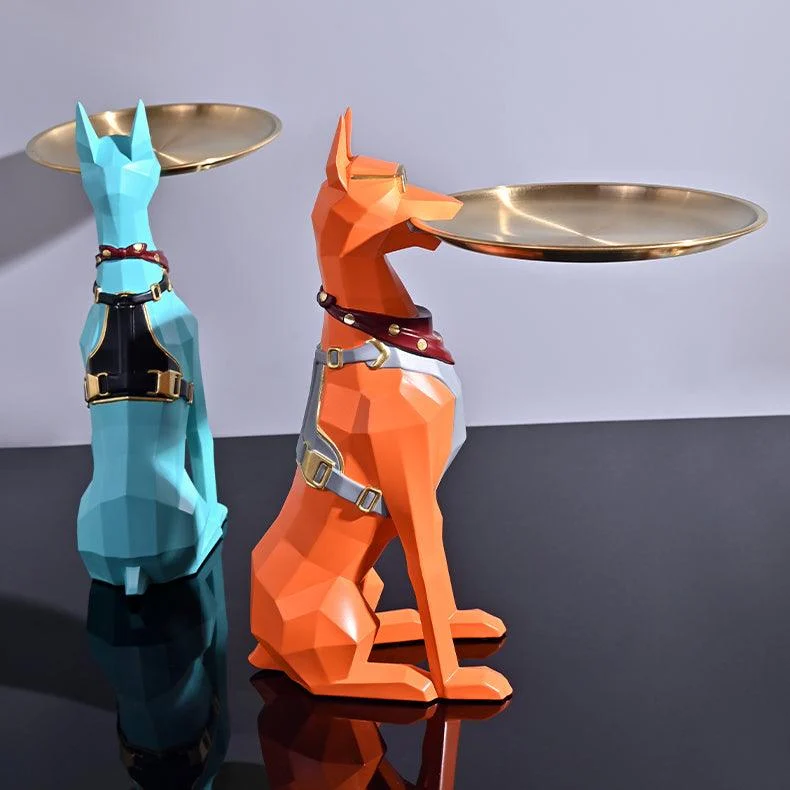 GeometricDobermanKeyTray-Homeko6 Geometric Doberman Key Tray - Homeko