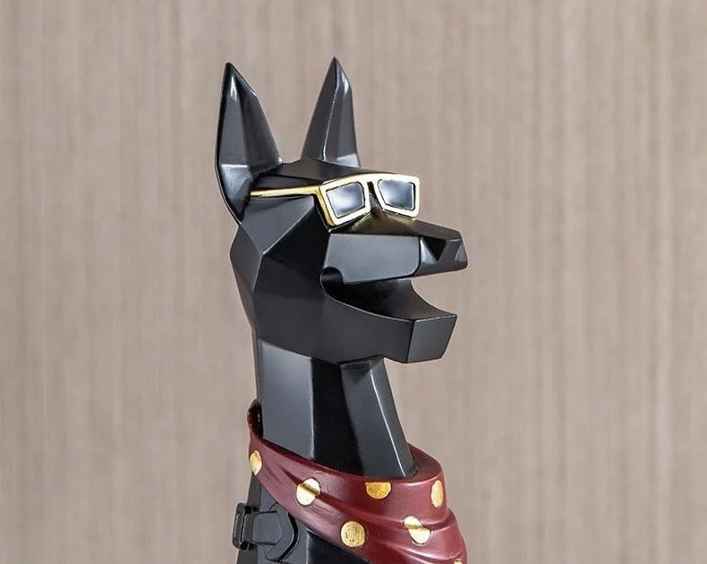 GeometricDobermanKeyTray-Homeko8 Geometric Doberman Key Tray - Homeko