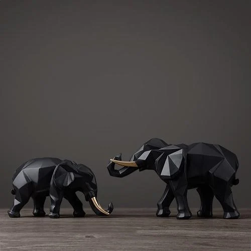 GeometricElephantOrnament-Homeko1 Geometric Elephant Ornament - Homeko