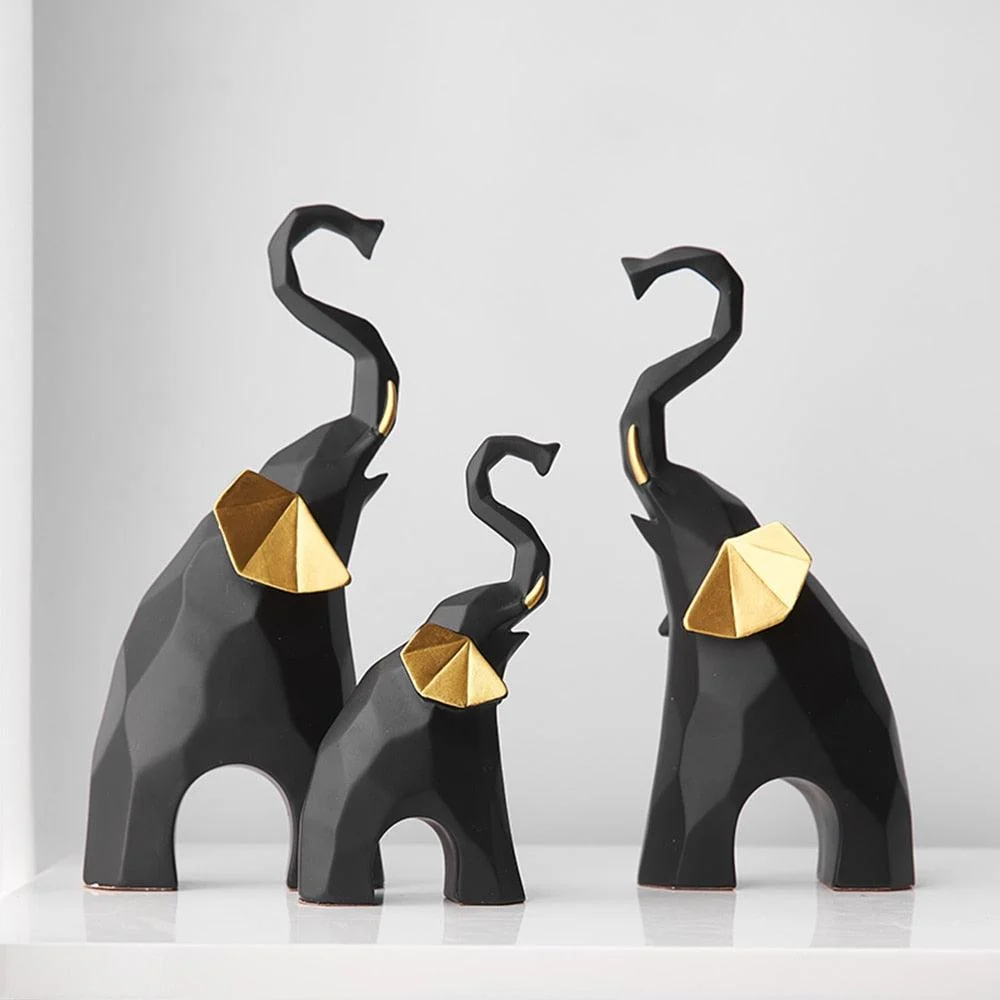 GeometricElephantSculpture-Homeko2 Geometric Elephant Sculpture - Homeko