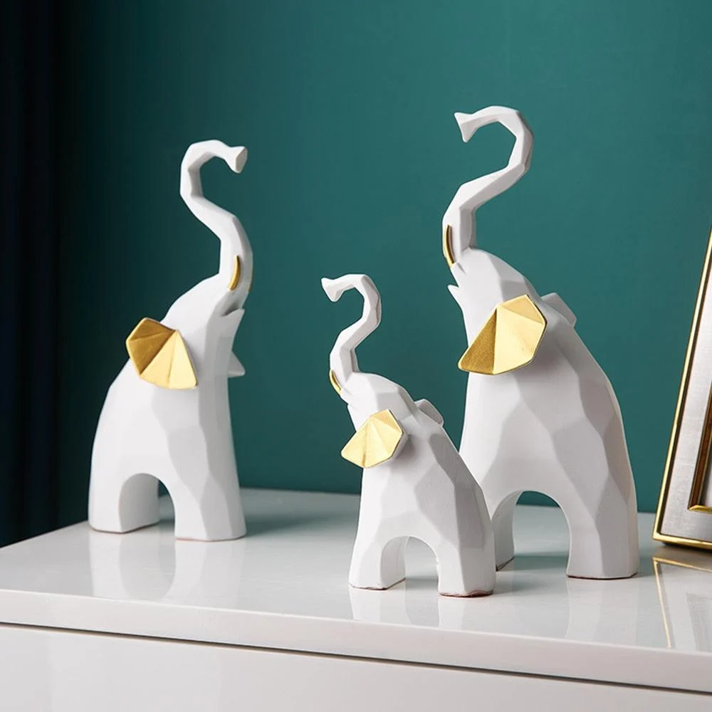 GeometricElephantSculpture-Homeko3 Geometric Elephant Sculpture - Homeko