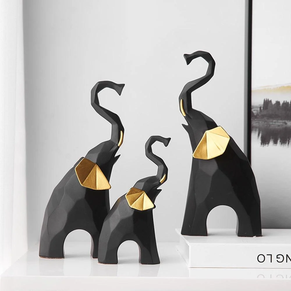 GeometricElephantSculpture-Homeko6 Geometric Elephant Sculpture - Homeko