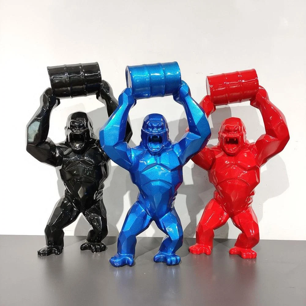 GeometricMadKingKongStatue-Homeko7 Geometric Mad King Kong Statue - Homeko