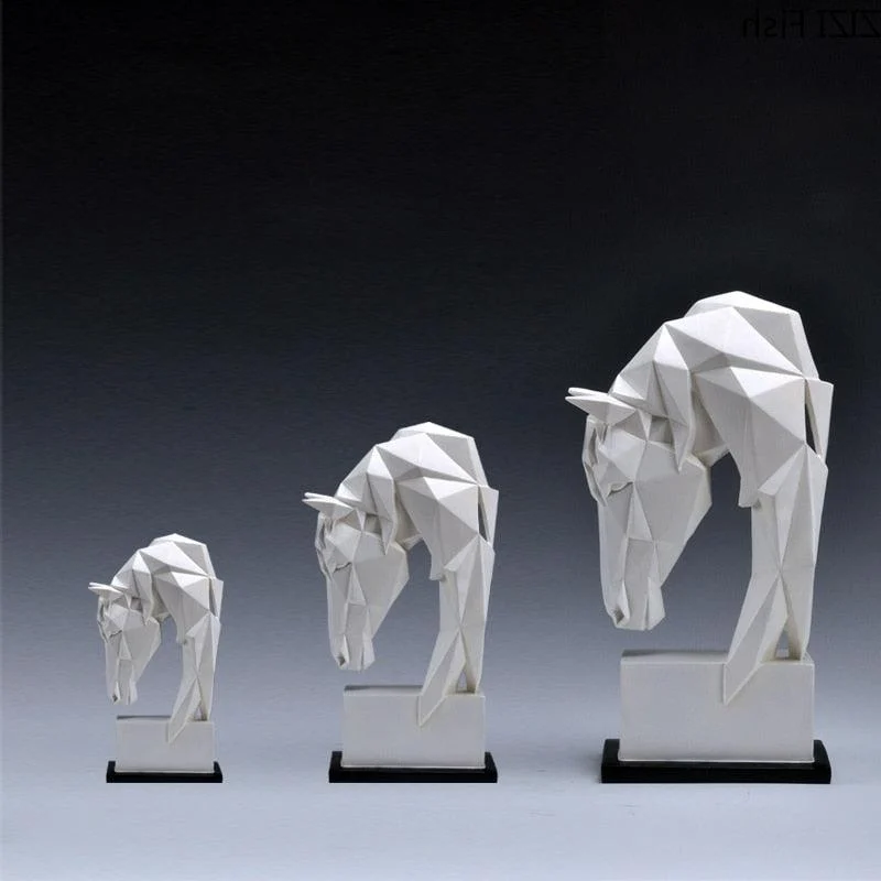 GeometricOrigamiHorse-Homeko4 Geometric Origami Horse - Homeko