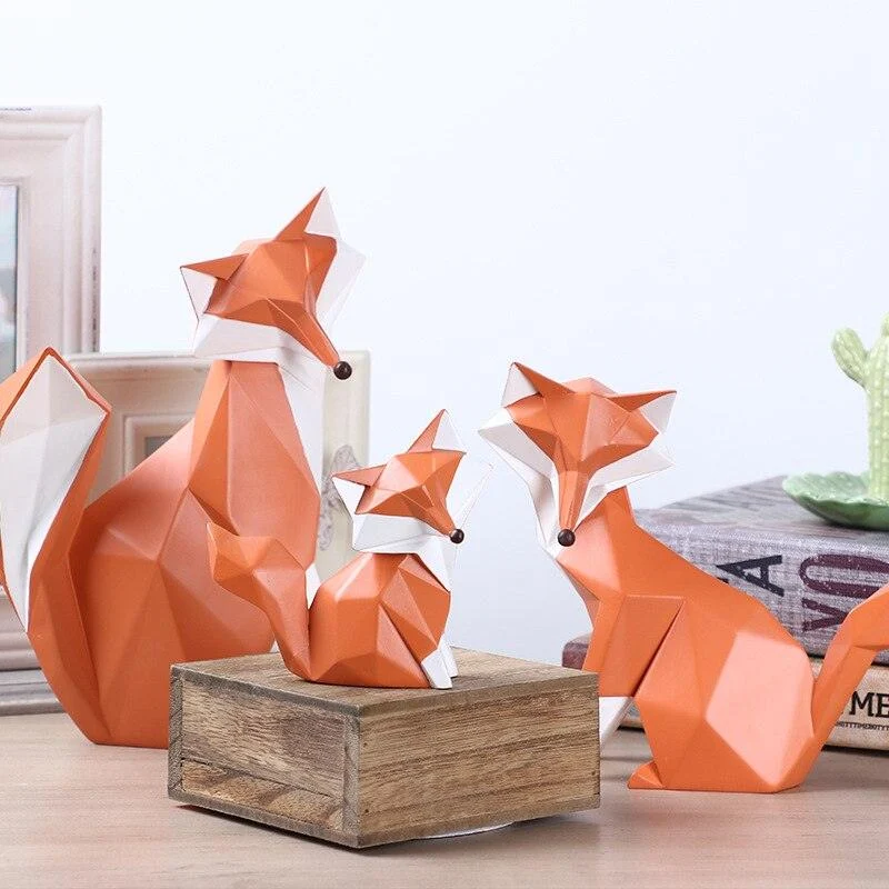 GeometricRedFox-Homeko3 Geometric Red Fox - Homeko