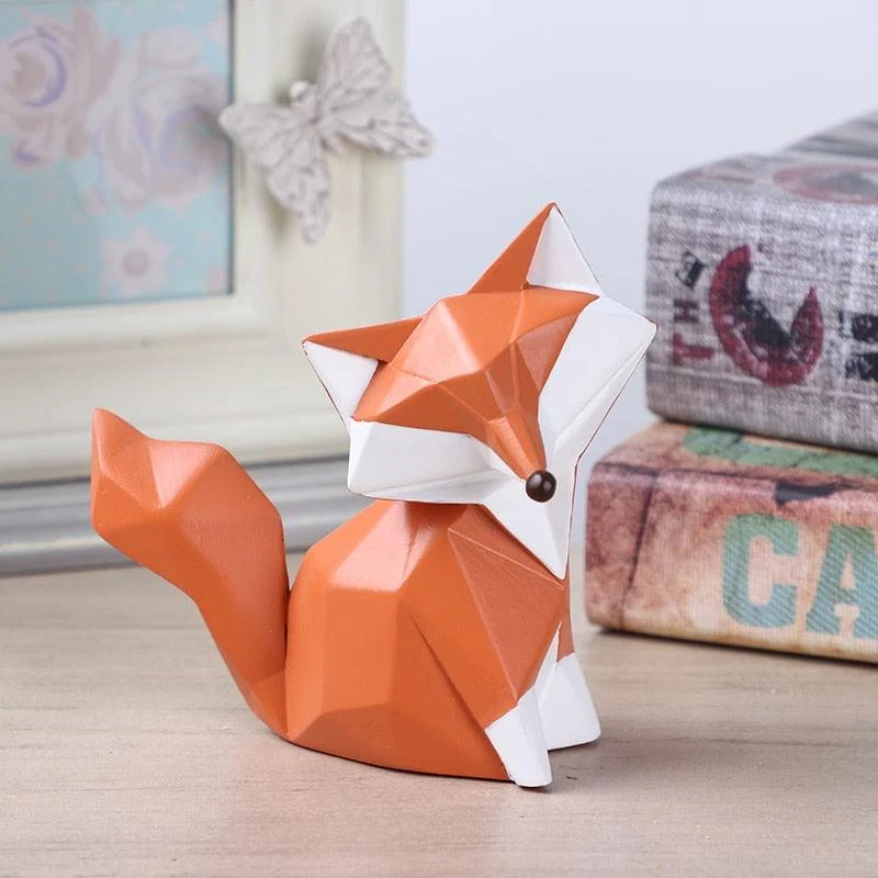 GeometricRedFox-Homeko5 Geometric Red Fox - Homeko