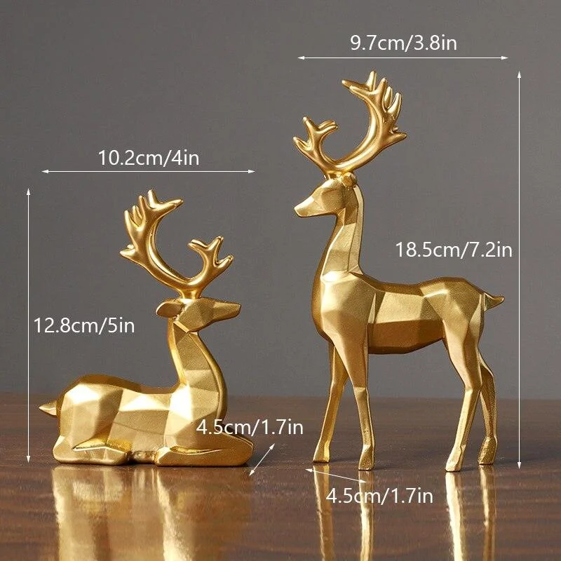 GeometricReindeerSculptures-Homeko10 Geometric Reindeer Sculptures - Homeko