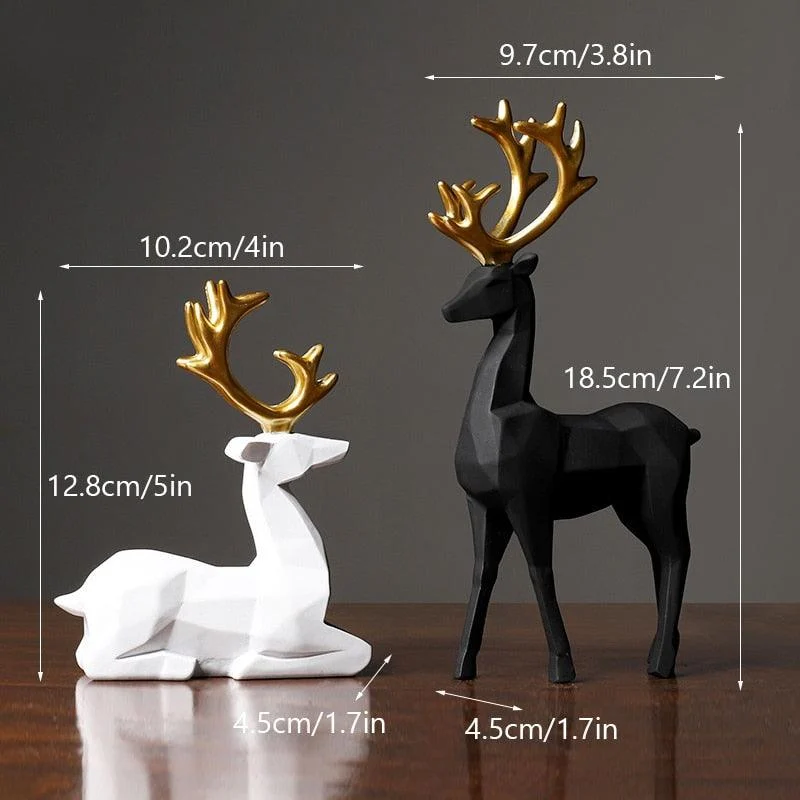 GeometricReindeerSculptures-Homeko11 Geometric Reindeer Sculptures - Homeko