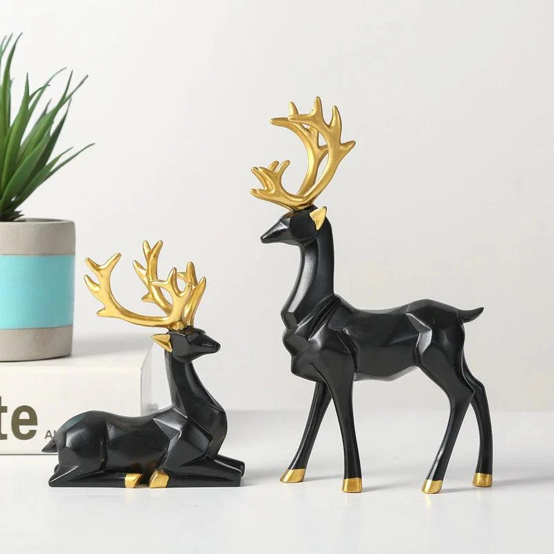 GeometricReindeerSculptures-Homeko12 Geometric Reindeer Sculptures - Homeko