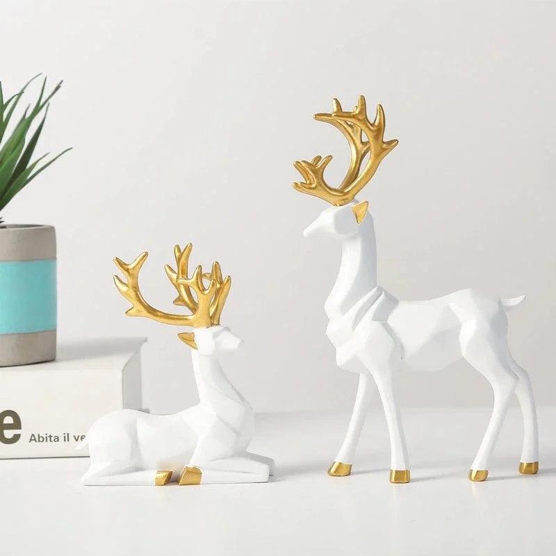 GeometricReindeerSculptures-Homeko13 Geometric Reindeer Sculptures - Homeko