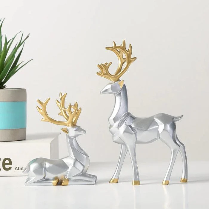 GeometricReindeerSculptures-Homeko14 Geometric Reindeer Sculptures - Homeko