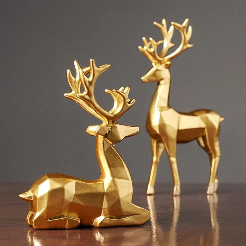 GeometricReindeerSculptures-Homeko3 Geometric Reindeer Sculptures - Homeko