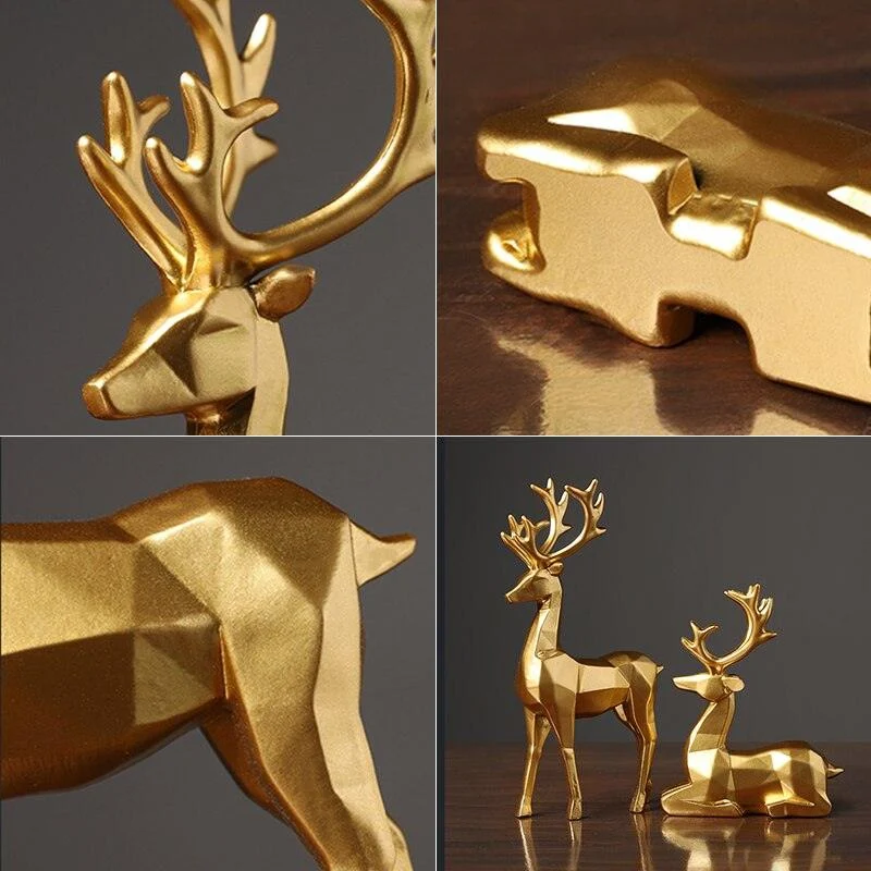 GeometricReindeerSculptures-Homeko9 Geometric Reindeer Sculptures - Homeko