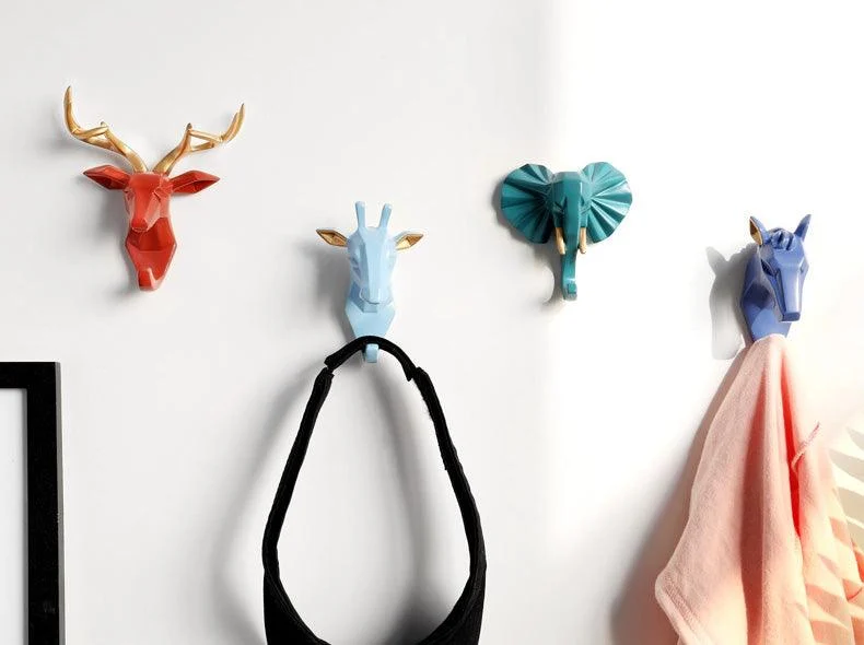 GeometricSafariWallHook-Homeko9 Geometric Safari Wall Hook - Homeko
