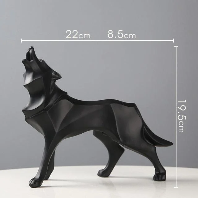 GeometricWolfFigurines-Homeko1 Geometric Wolf Figurines - Homeko