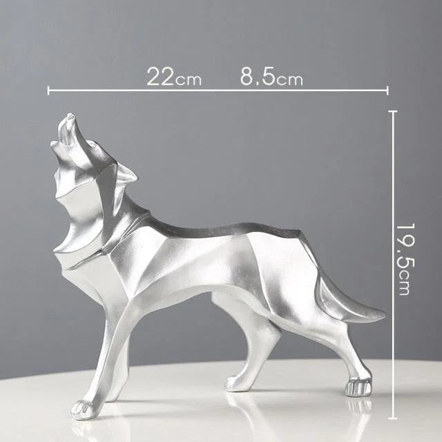 GeometricWolfFigurines-Homeko13 Geometric Wolf Figurines - Homeko