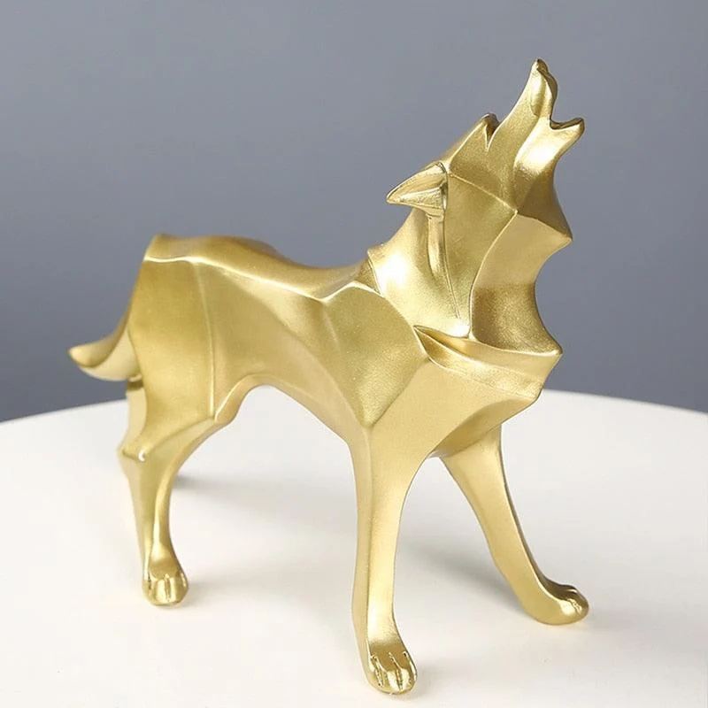 GeometricWolfFigurines-Homeko6 Geometric Wolf Figurines - Homeko
