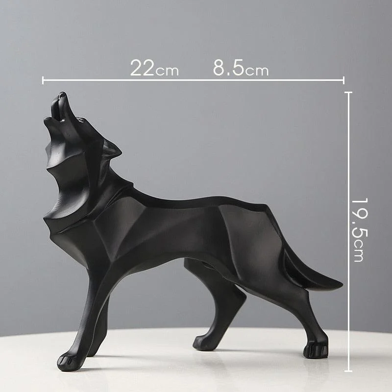GeometricWolfFigurines-Homeko8 Geometric Wolf Figurines - Homeko