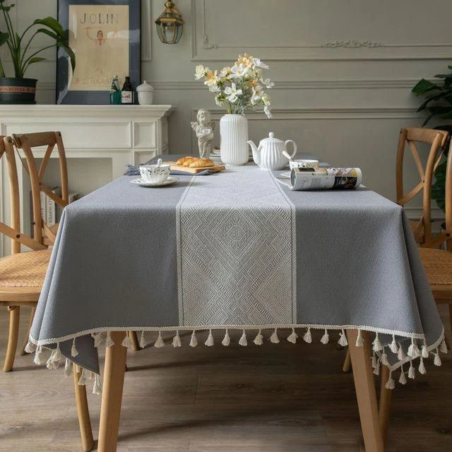 Geometric_Cotton_Tablecloth_-_-4193624 Geometric Cotton Tablecloth -