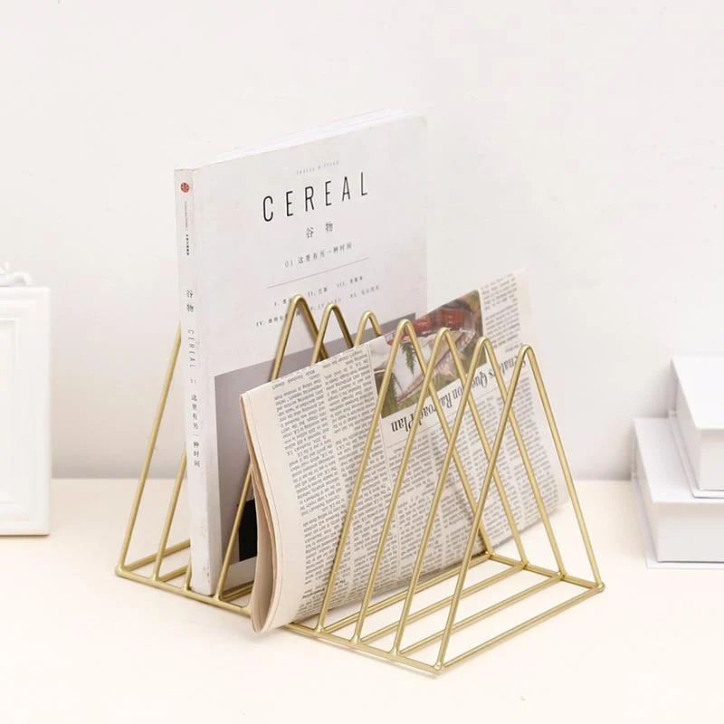 Geometric Magazine Rack - - #tag1#