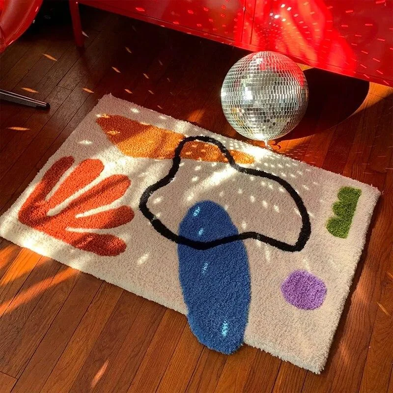 Geometric_Modern_Art_Fluffy_Hand-Crafted_Rug_-_-4193961 Geometric Modern Art Fluffy Hand-Crafted Rug -