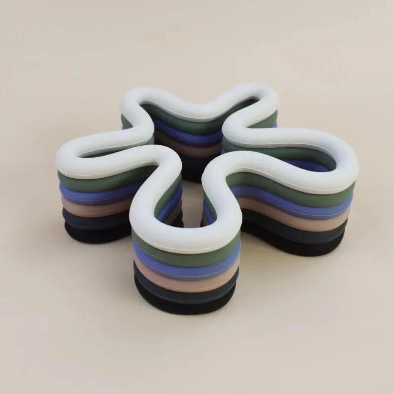 Geometric Silicone Mat Coasters -