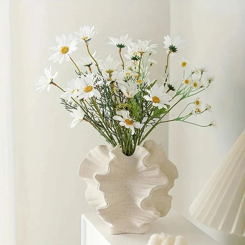 Geometric Wavy Pattern Porcelain Vase -  - #tag1#