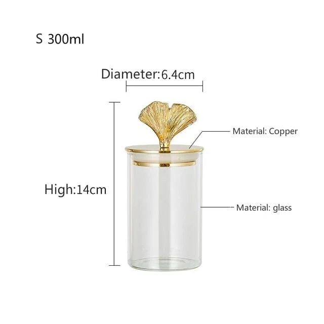 Gingko_Sealed_Storage_Jars_-_-_tag1_-4237393 Gingko Sealed Storage Jars - - #tag1#