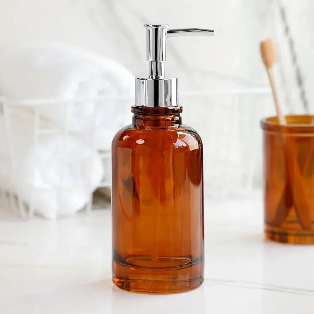 Glass Apothecary 4-Piece Bathroom Set -