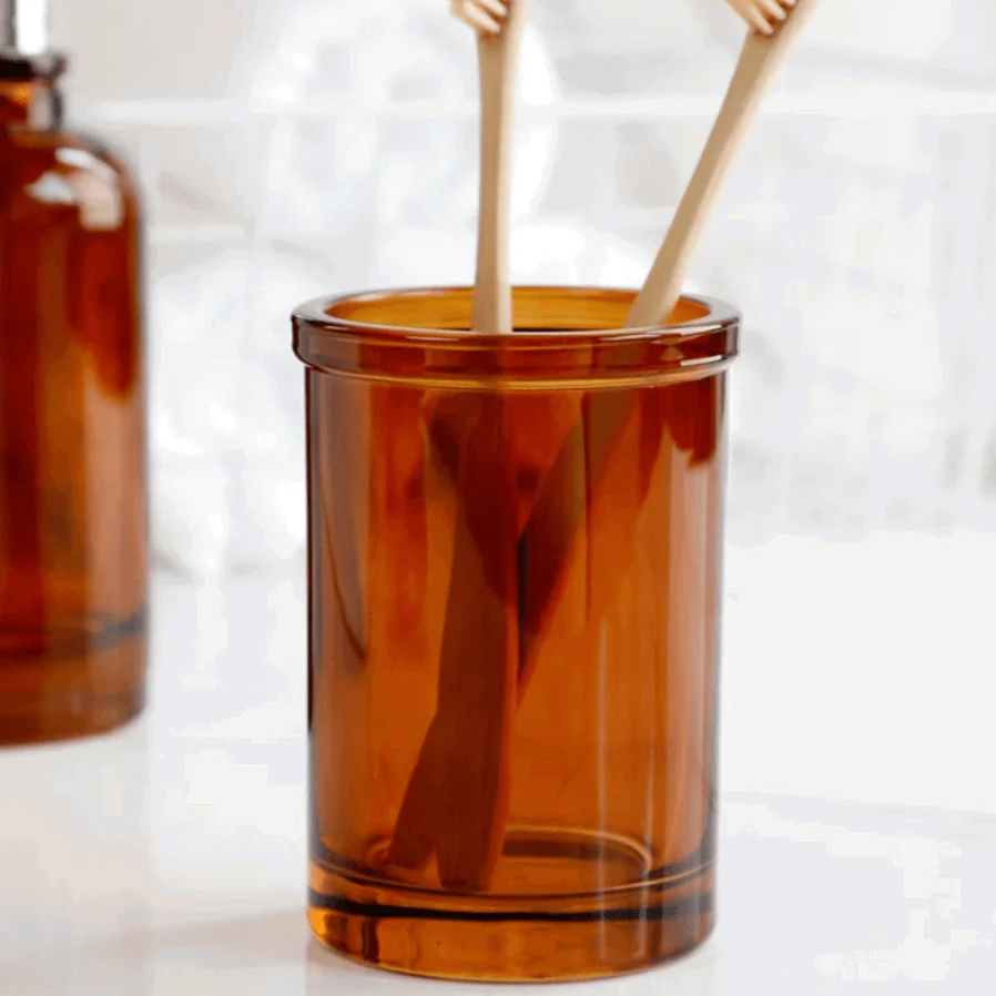 Glass Apothecary 4-Piece Bathroom Set -
