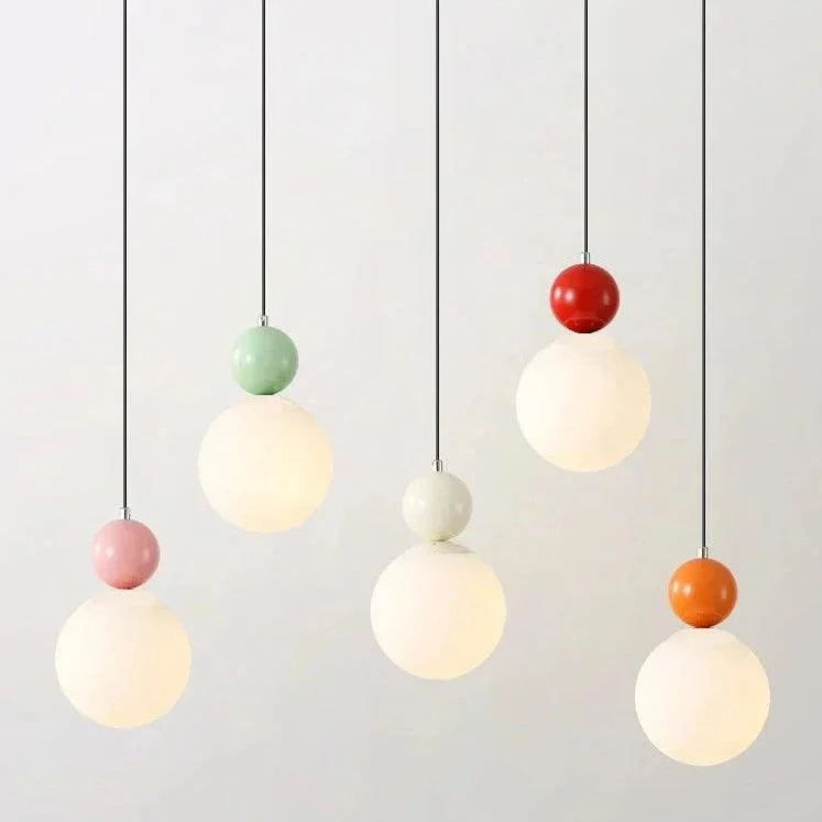 Glass Ball Single Pendant Ceiling Lamp -