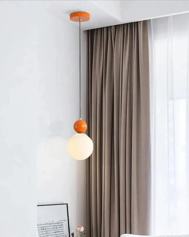 Glass Ball Single Pendant Ceiling Lamp -