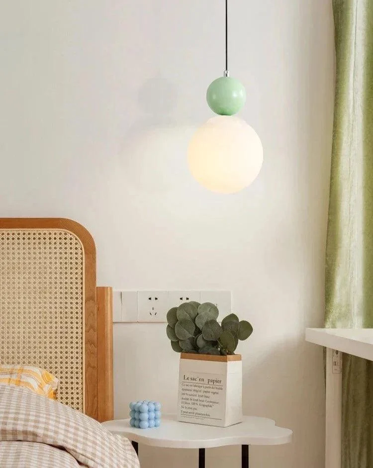 Glass Ball Single Pendant Ceiling Lamp -