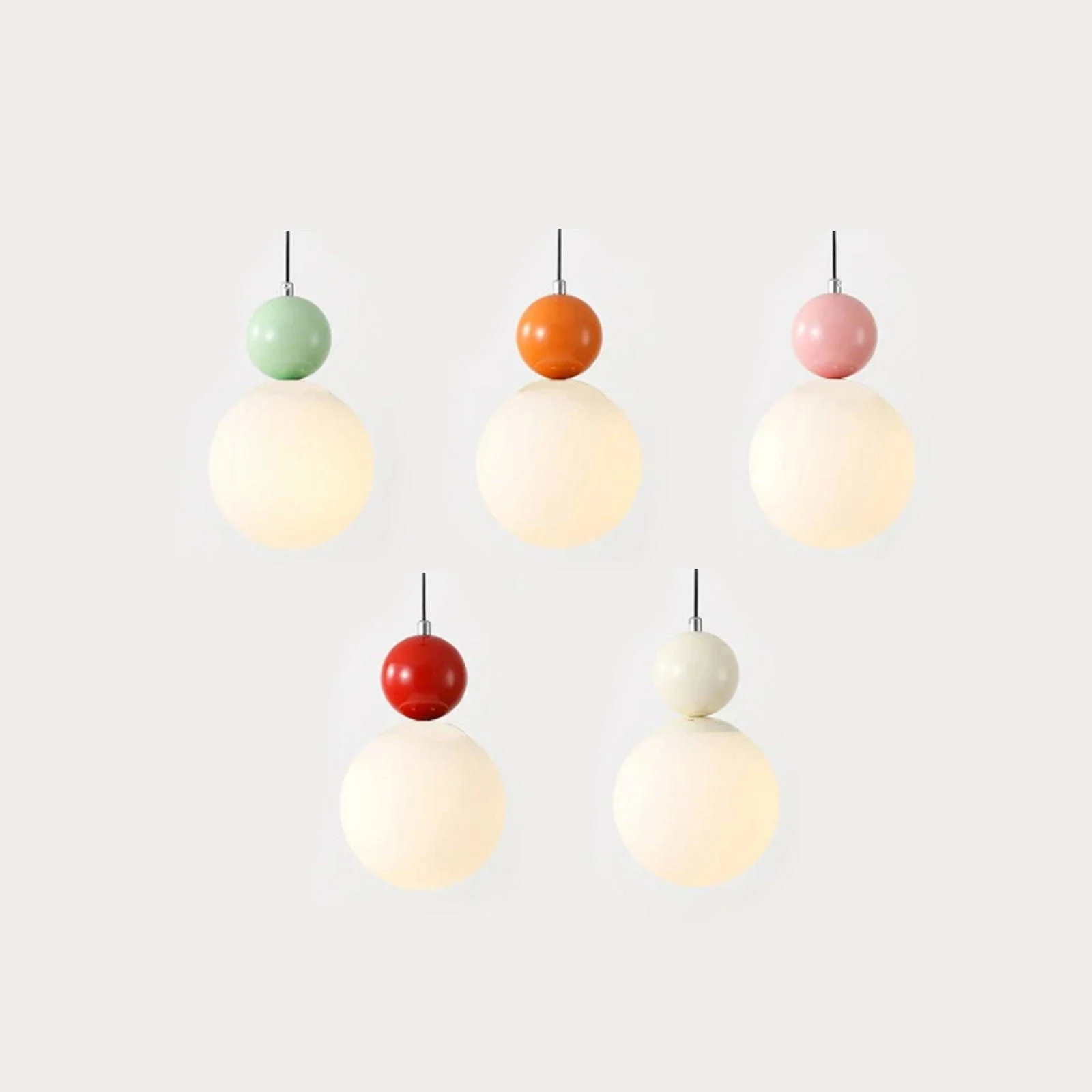 Glass Ball Single Pendant Ceiling Lamp -