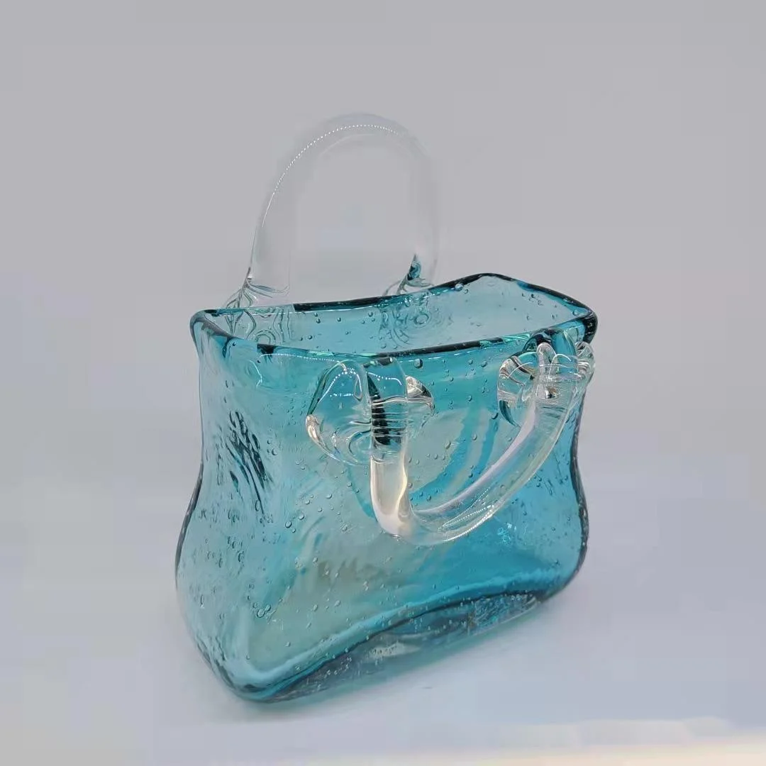 Glass_Hand_Bag_Vase_-_-4195207 Glass Hand Bag Vase -