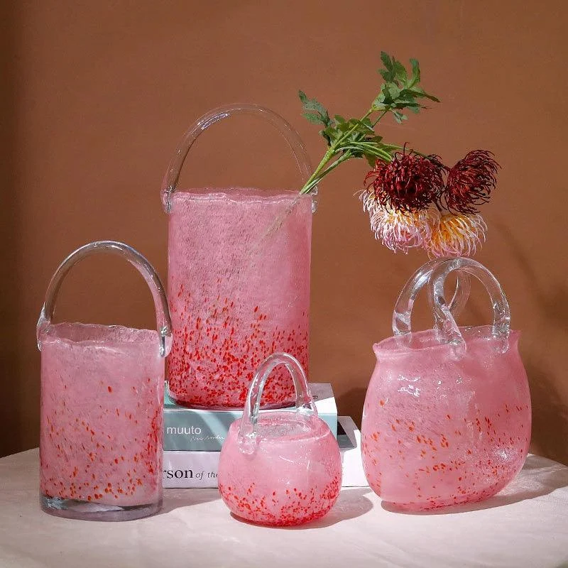 Glass_Hand_Bag_Vase_-_-4195228 Glass Hand Bag Vase -
