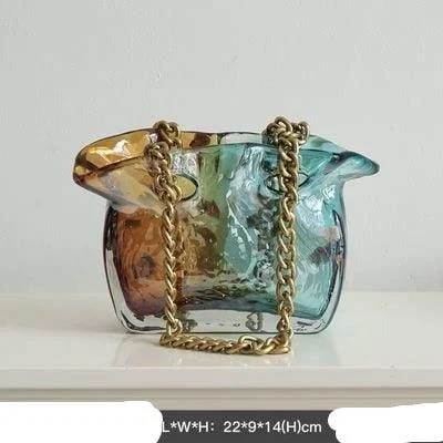 Glass_Hand_Bag_Vase_-_-4195238 Glass Hand Bag Vase -