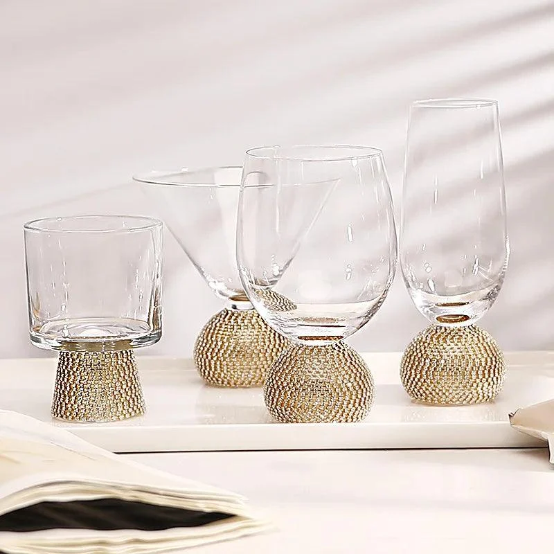 Glitering Crystal Ball Hand-Crafted Glass -