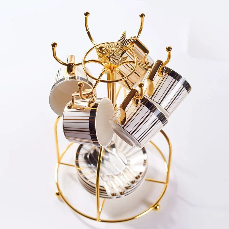 Gold Inlay Bone China Coffee Set Luxury Porcelain Tea Set Advanced Pot Cup Ceramic Mug Sugar B6584da9 1ac4 4670 A393 D41fae5af9da