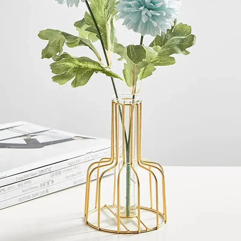 Gold Cage Vase -