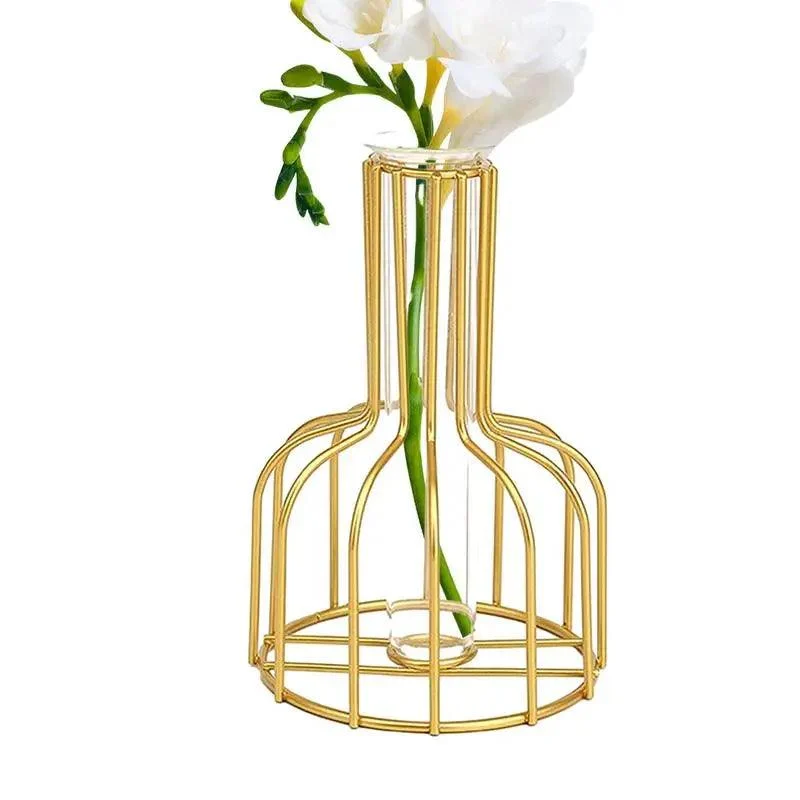 Gold Cage Vase -